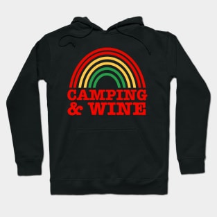 Camping And Wine Hoodie